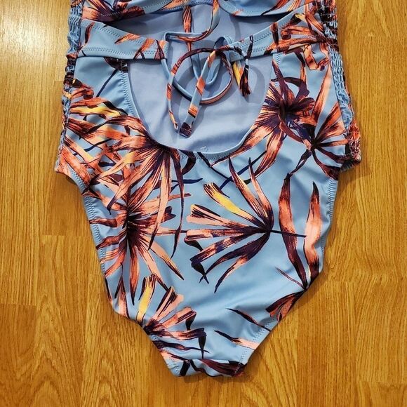 Jessica Simpson Palmy Days Smocked Swimsuit - NEW - Picture 7 of 10